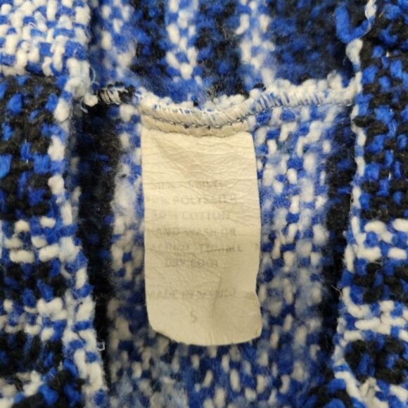 Baja Sweater Size Small Baja Hoodie Mexico Mexican Style Knit Sweatshirt W/ Flaw - Picture 7 of 7